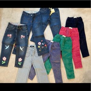 MINI BODEN LOT- 8 pairs of pants